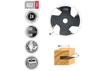 Насадка для пазовых фрез 51 мм, I=4 мм WOODWORK 822.5140.51