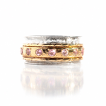 Кольцо — медитация Muse Pink Topaz & Gold