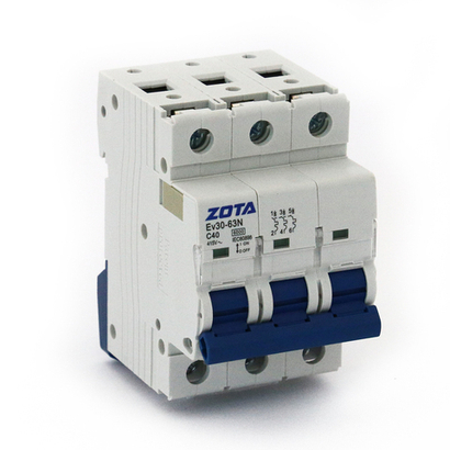 Зап.часть ZOTA Авт. выключатель Ev30-63N 3P 6kA 40A C для Smart, Lux, MK, Solid