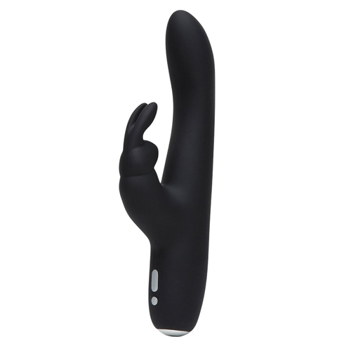 Черный вибратор-кролик 22,9см Fifty Shades of Grey Greedy Girl Slimline Rabbit Vibrator