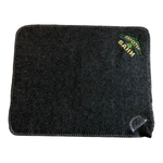 Коврик банный серый с вышивкой "Директор бани" 30% шерсть/70% полиэфир