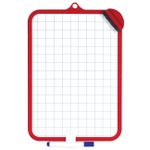 Доска маркерная 185х260, двухсторонняя, с маркером, с губкой, Пифагор