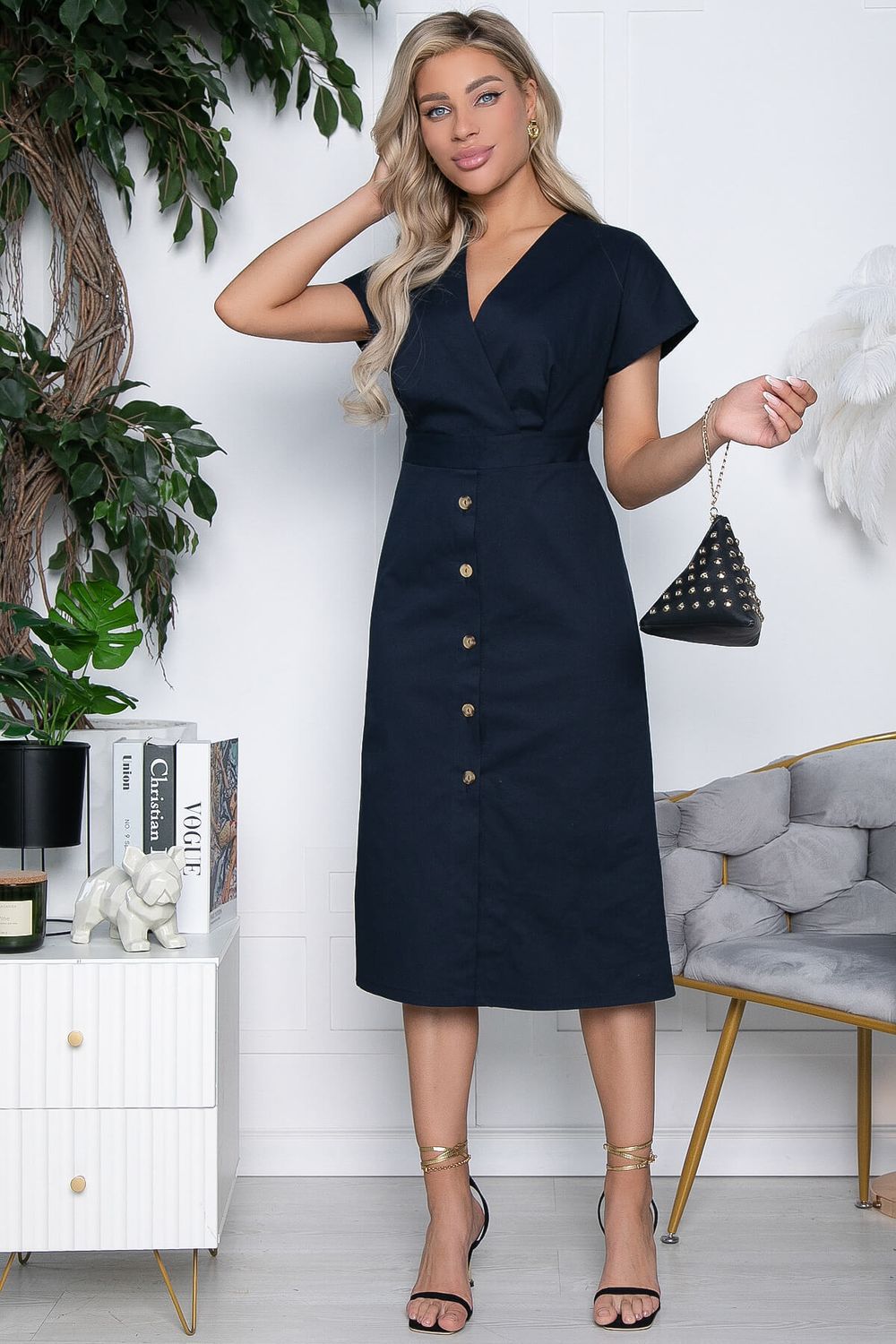 Платье Гавана (темно-синее) П10396 LT Collection (Акция)