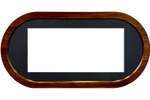 Каминокомплект Ellipse 42 - Орех ноче с очагом Vision 42 LOG LED