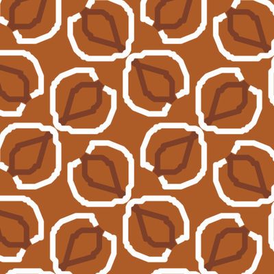 Узор из коричневых листочков