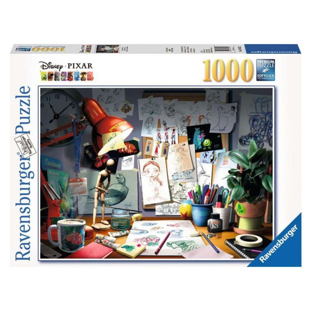 Ravensburger - Пазл Рабочий стол художника 1000 шт. 194322