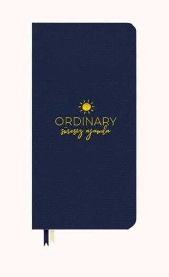 Gündəlik/Ajanda/Ежедневник/Diary Ordinary Süresiz Ajanda - Lacivert Keten