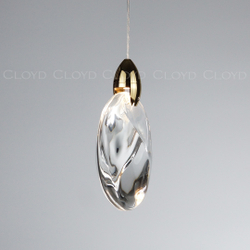 Подвесной светильник Cloyd GLOCK-B P1 / Ø12 см - золото (арт.11624)