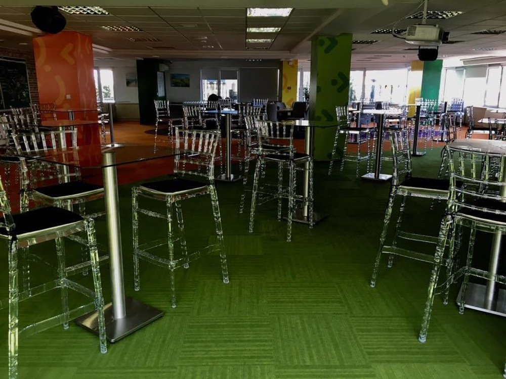 Стул прозрачный барный Siesta Contract Chiavari Bar 75, прозрачный