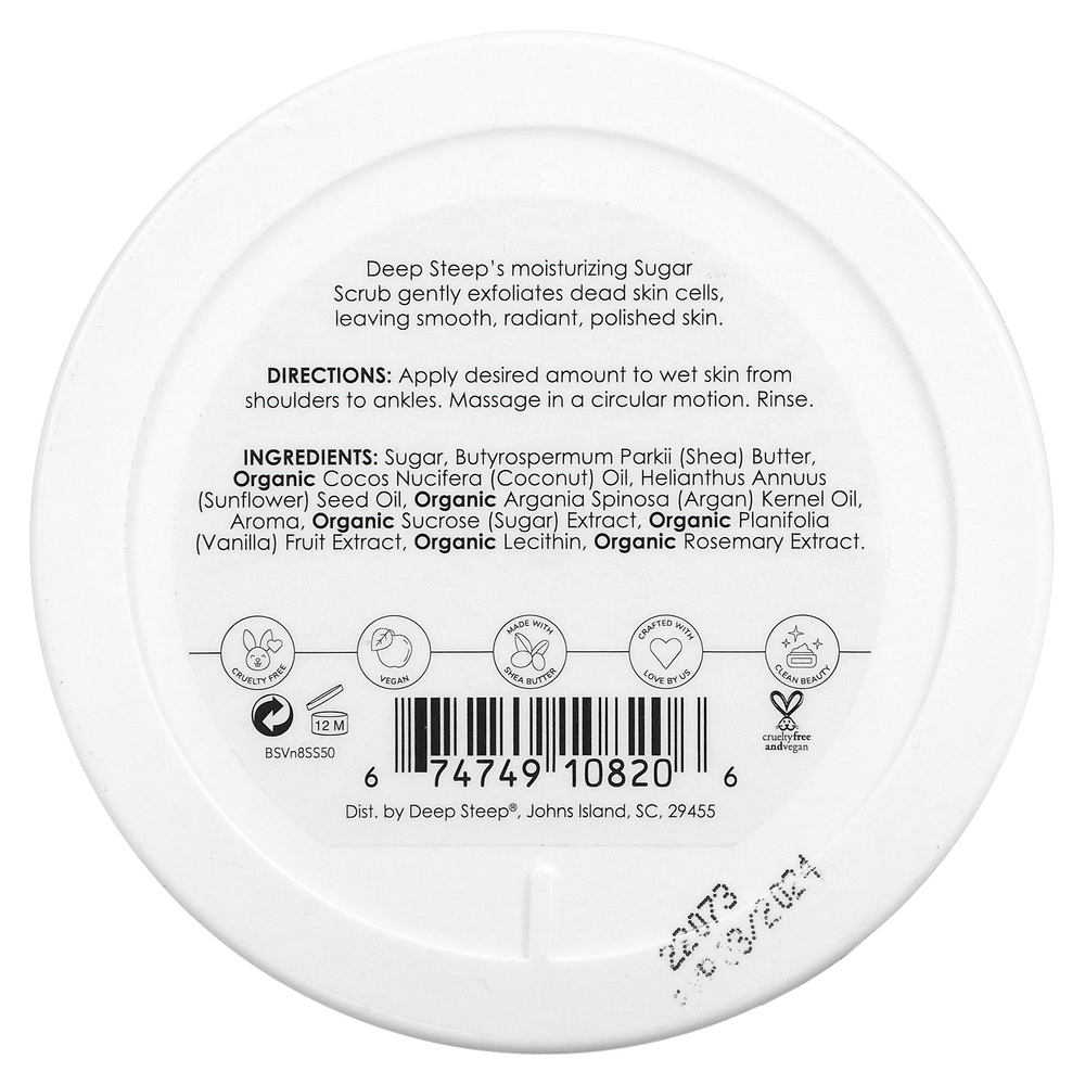 Deep Steep, Sugar Scrub, коричневый сахар и ваниль, 227 г (8 унций)
