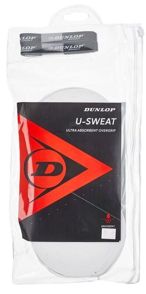 Намотки теннисные Dunlop U-Sweat 30P- white