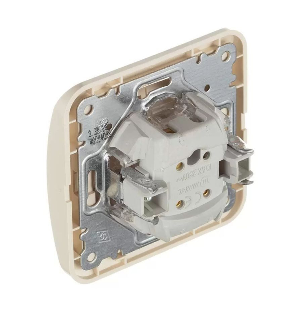 Выключатель 2-кл Makel Mimoza дуб 24203