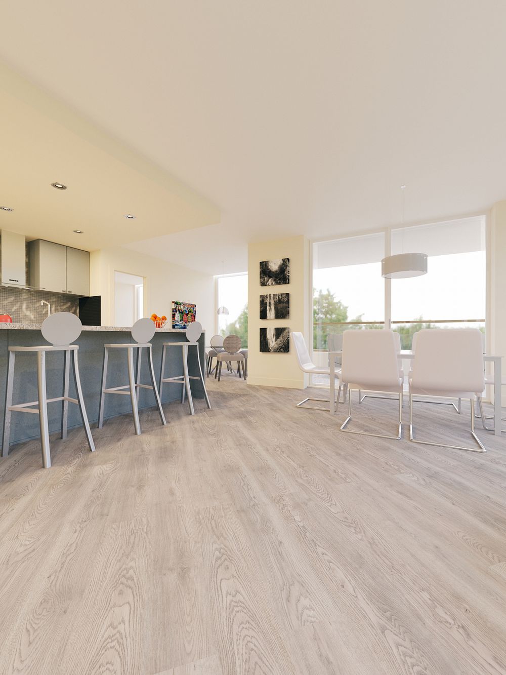 Виниловый пол FineFloor Light FF-1340 Дуб Норвик