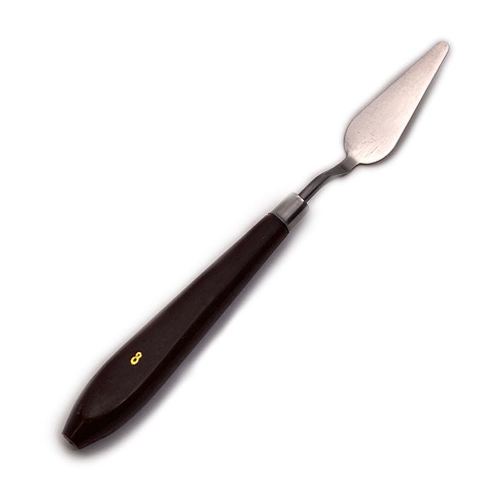 Лопатка (мастихин) кондитерская с пластиковой ручкой №8