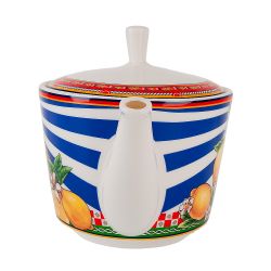 Чайник "Sicilia Limone" v=650мл (фарфор) (подарочная упаковка)