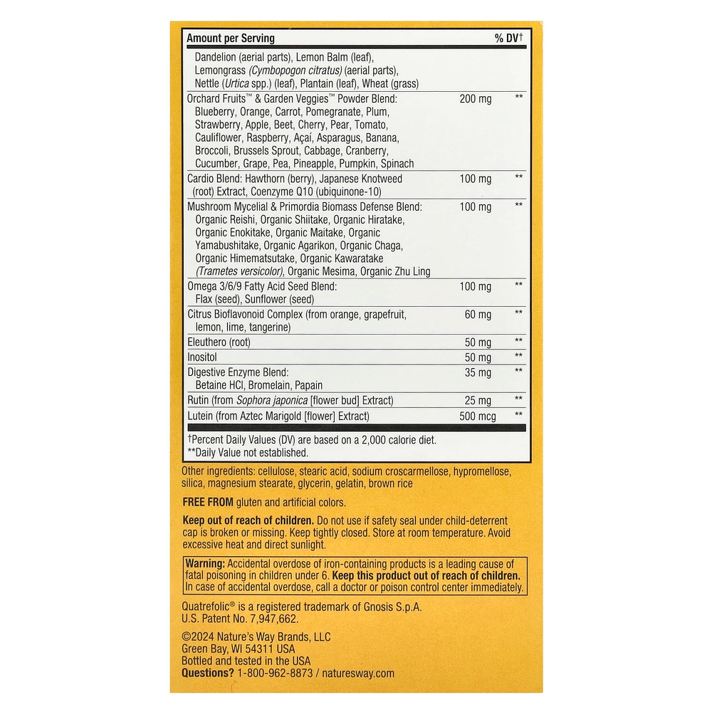 Nature's Way, Alive! ® Max3 Potency, полный мультивитаминный комплекс для взрослых, с железом, 90 таблеток