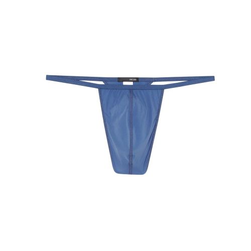 Мужские трусы стринги синие HOM PLUME G-String 359931_4000CG