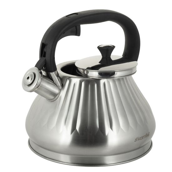 Чайник 3 л. из нержавеющей стали со свистком Kamille KM 0859