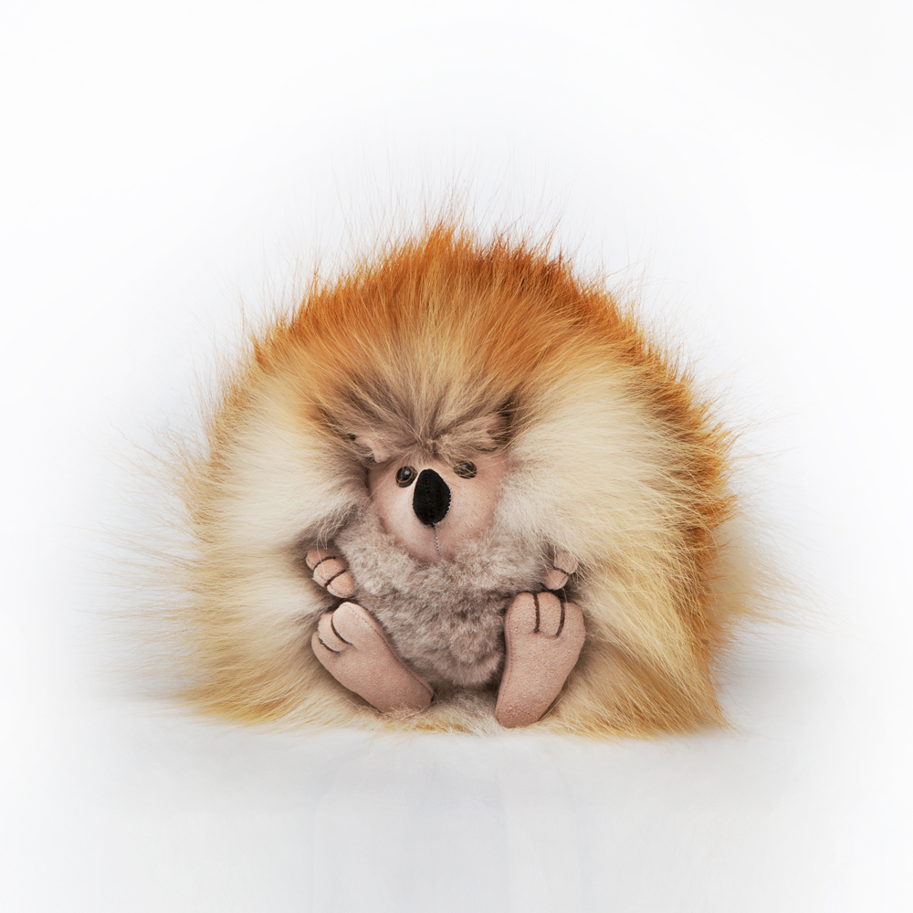 ёжик из натурального меха