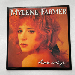 Винтажная виниловая пластинка LP Mylene Farmer Ainsi Soit Je (Франция 1988) 7 дюймов маленькая пластинка