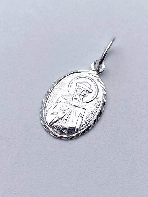 Образок из серебра/Без покрытия/С подвижным ухом/Дмитрий