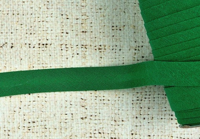 Косая бейка х/б, ш. 1,5 см, малахит