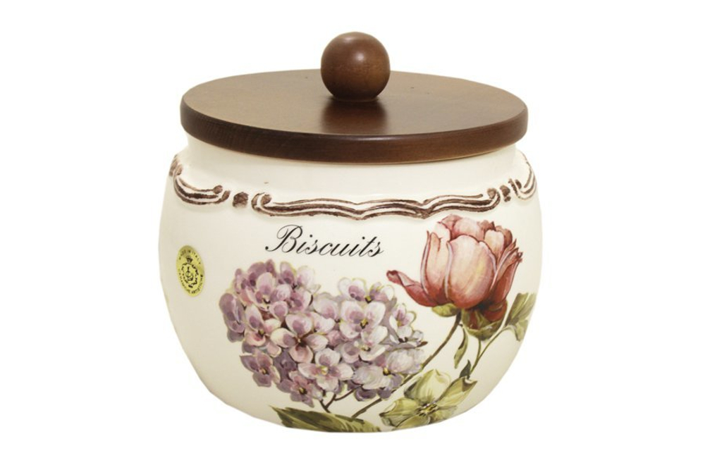 Банка для сыпучих продуктов с деревянной крышкой(большая)  Сады Флоренции LCS