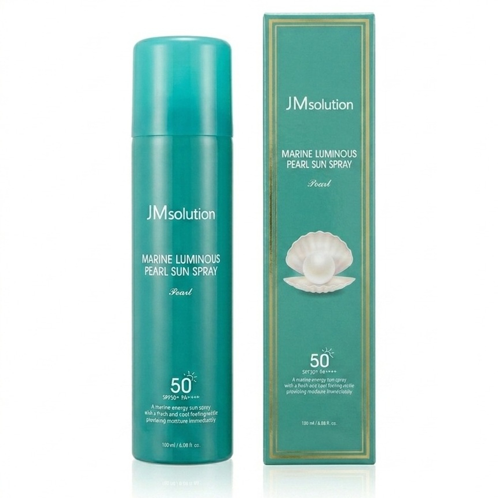 Солнцезащитный спрей с жемчугом JMsolution Marine Luminous Pearl Sun Spray SPF50+ PA++++, 180мл