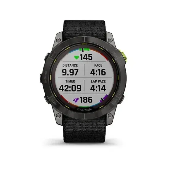Garmin Enduro 2 угольно-серый DLC титановый с нейлоновым ремешком UltraFit