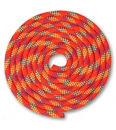 Скакалка для художественной гимнастики с люрексом Indigo SM-359 мультицветная 150 г 2,5 м