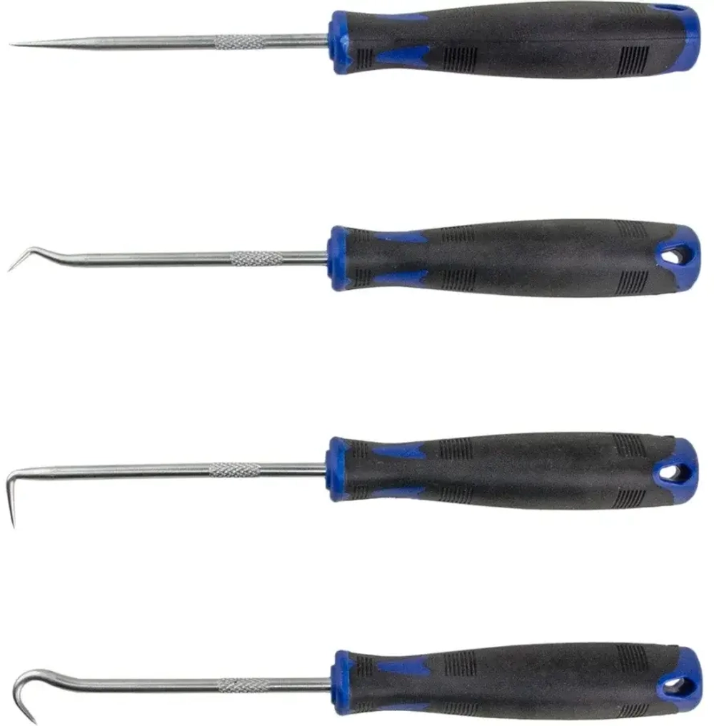 Набор крючков для демонтажа сальников и уплотнителей, 4 предмета