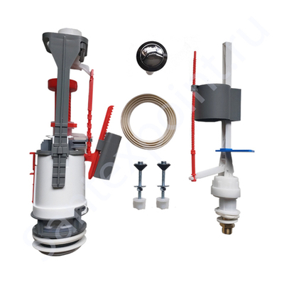 Комплект арматуры Vidima, нижний подвод воды на 3/8 дюйма