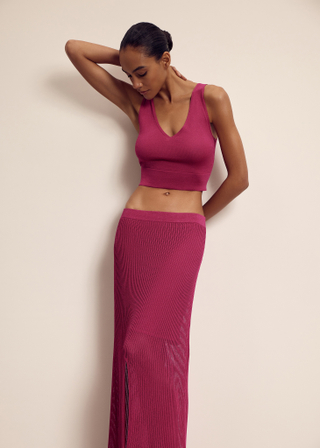 Джемпер-поло MILA, фуксия