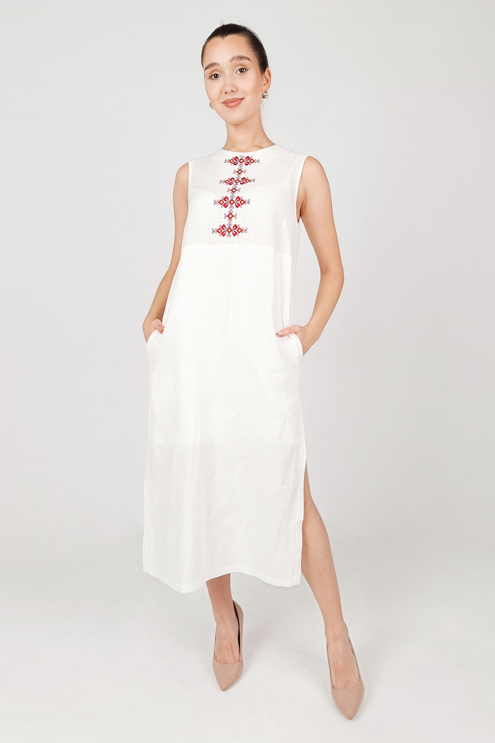 Платье с чувашской вышивкой