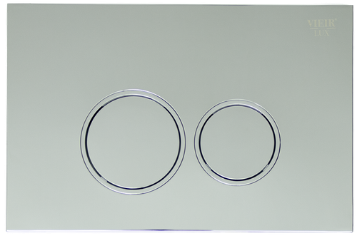 Кнопка для инсталляции с КРУГ. клав. (ХРОМ)  ViEiR  (50/1шт)