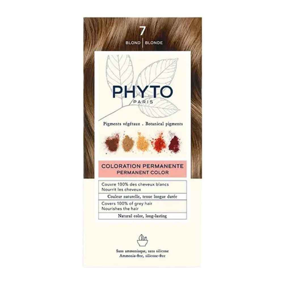 PHYTOSOLBA ФИТО крем-краска для волос тон 7 Блонд Phyto Permanent color 7 Blonde 50/50/12