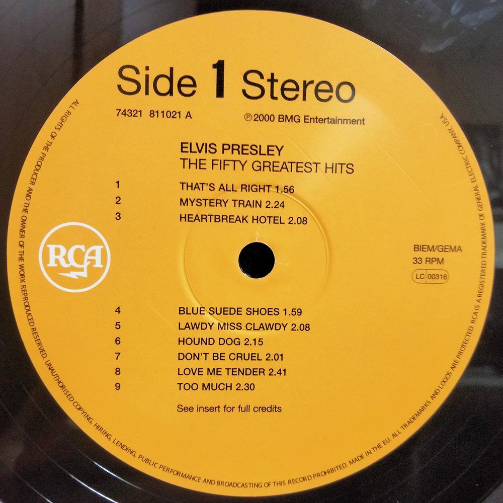 Elvis Presley / The 50 Greatest Hits (Limited Edition)(3LP)