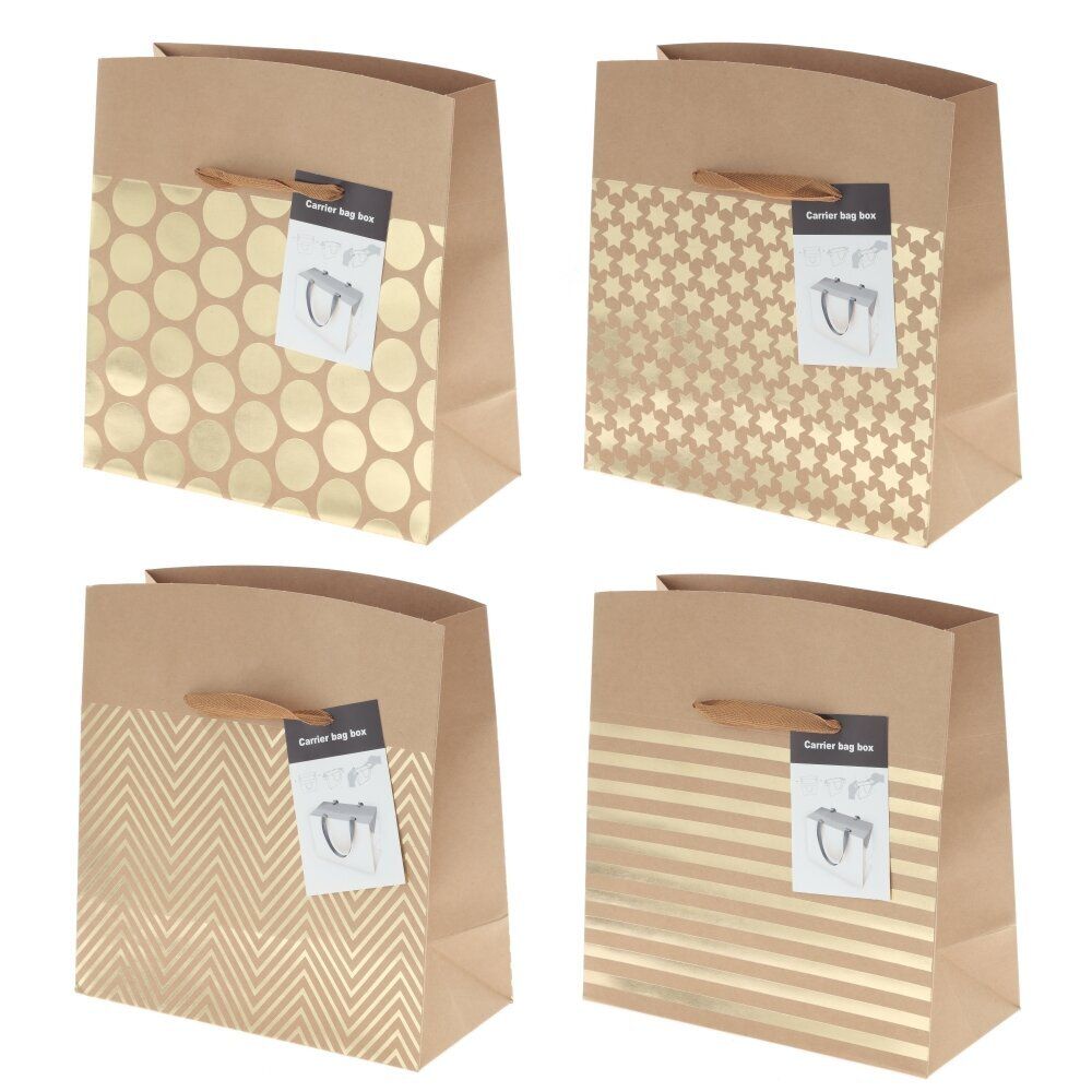 GAEM Пакет подарочный (бумага 230г/м2, блок микс 12шт), L27 W13 H28 см, 4в.