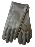 Yongsheng.Эко кожа. Подклад плюш-флис. Перчатки.Женские.10 шт в упаковке.