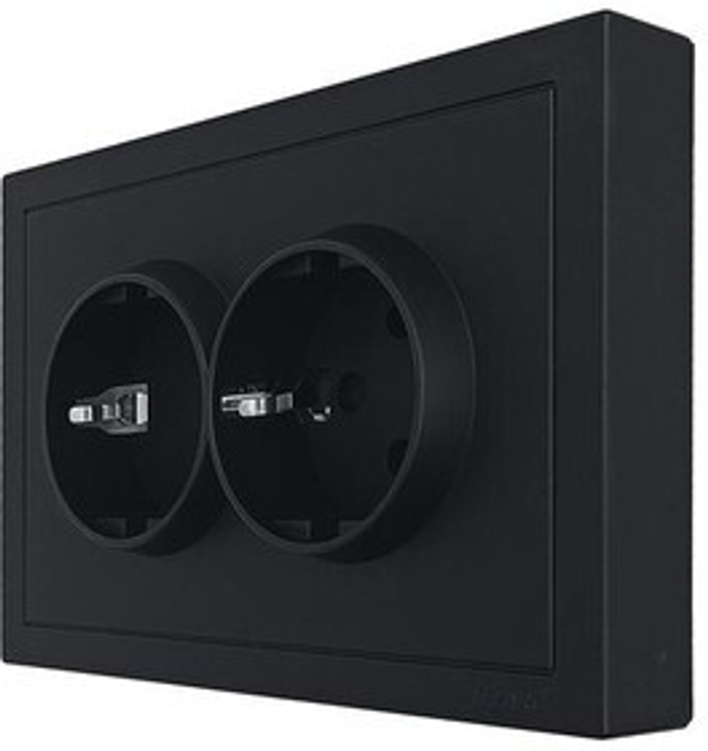 ZIMA Розетка двойная 704-4200-128BQC
