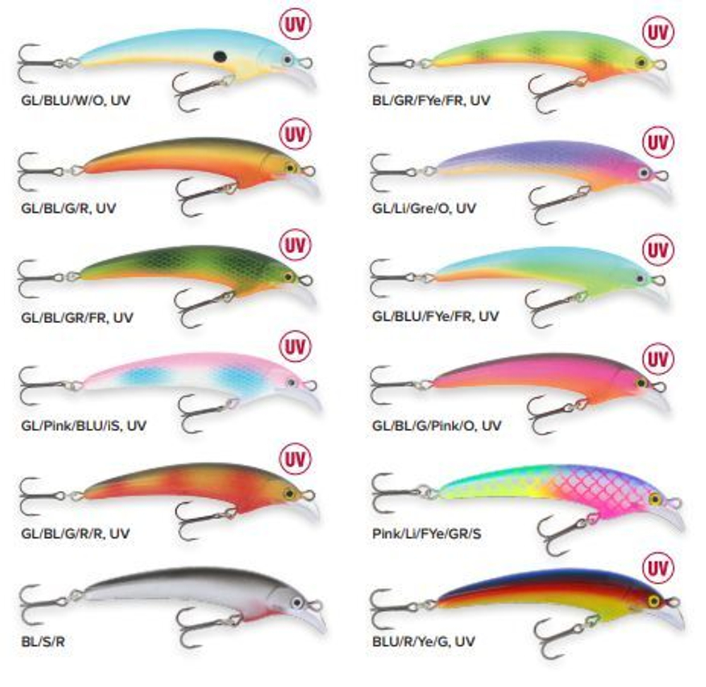 Воблер Kuusamo Santeri 90mm 9г цв. Pink/Li/FYe/GR/S