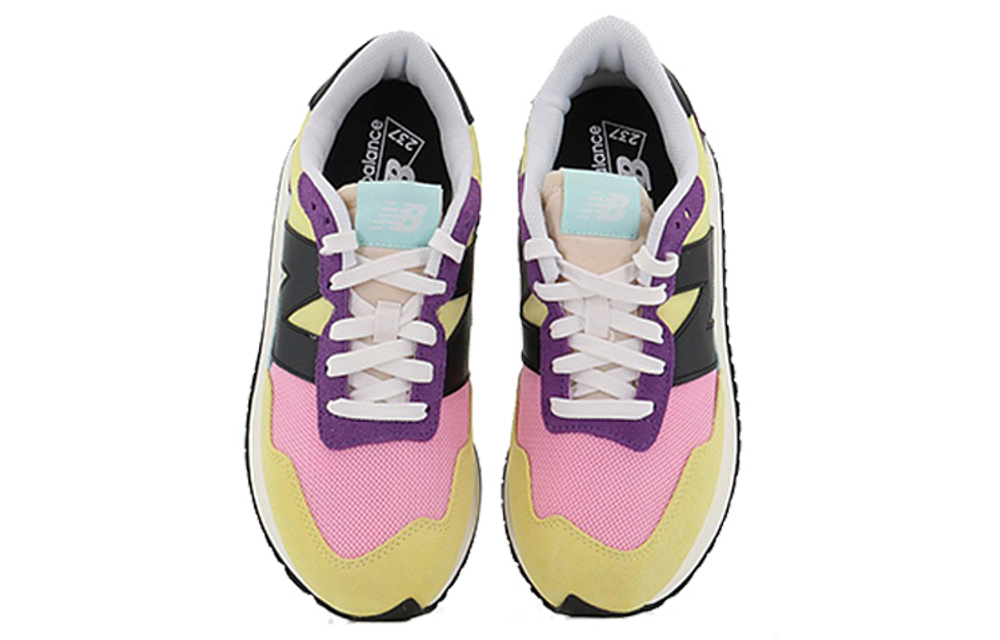 New Balance NB 237 low-cut sports casual shoes women's yellow purple pink