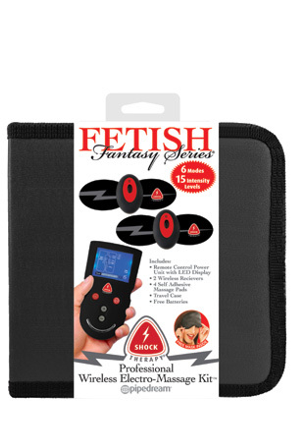 Накладки самоклеющиеся Proffesional Wireless Elektro-massage Kit для электростимуляции, Черные