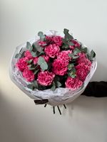 предзаказ - моно букет из роз Кантри и эвкалипта