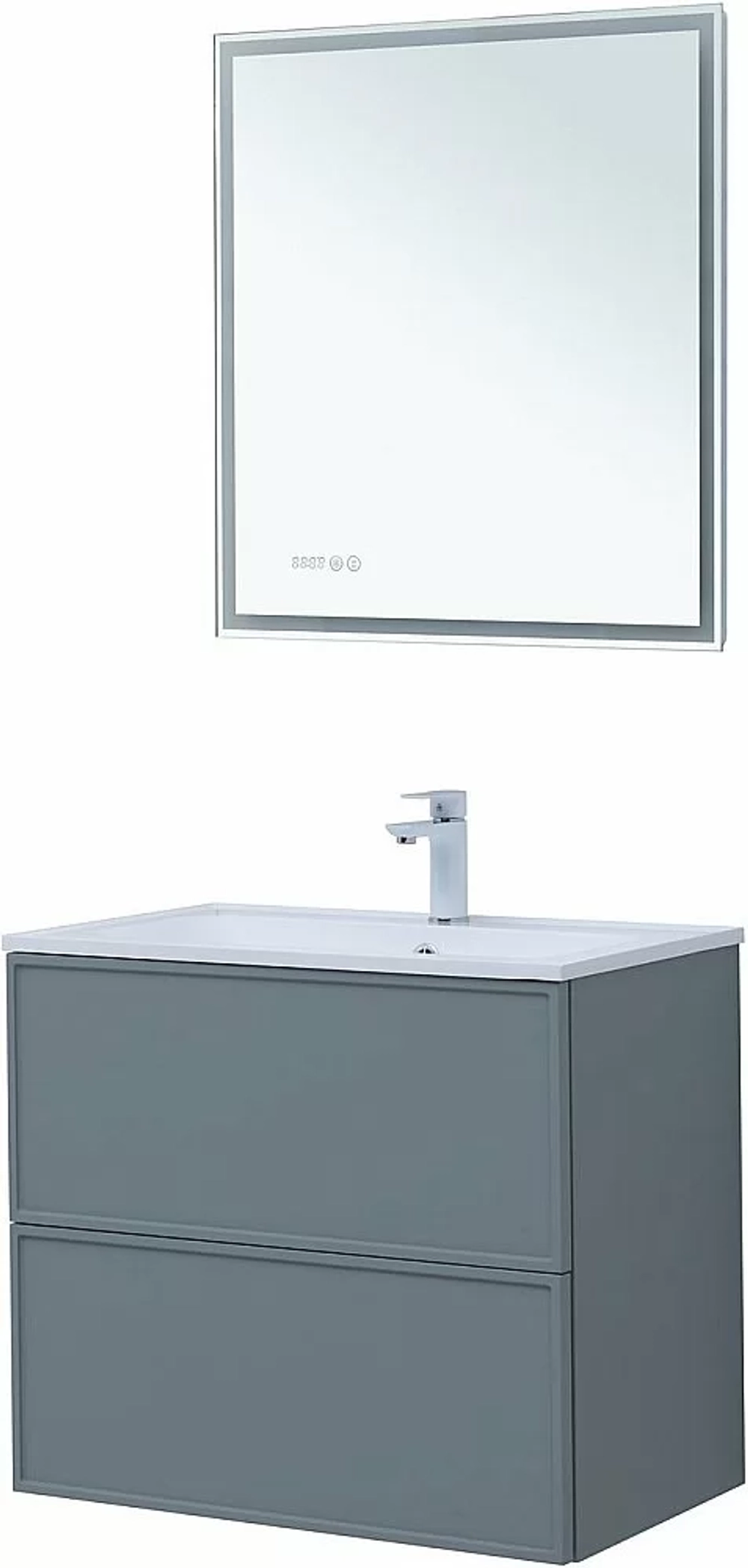 Тумба с раковиной Aquanet Арт 313275 75 мисти грин