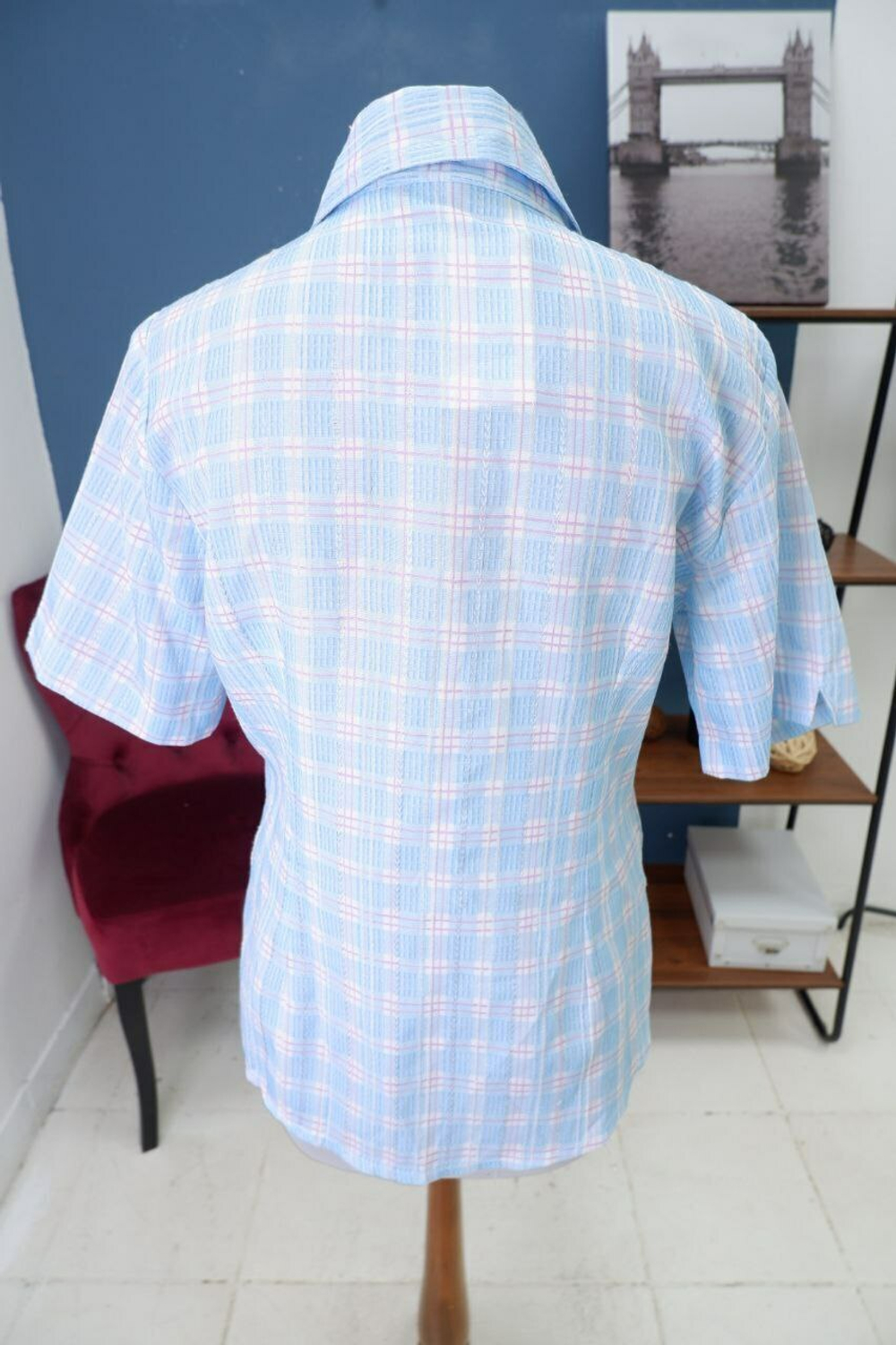 Рубашка в клетку 48-50 размер