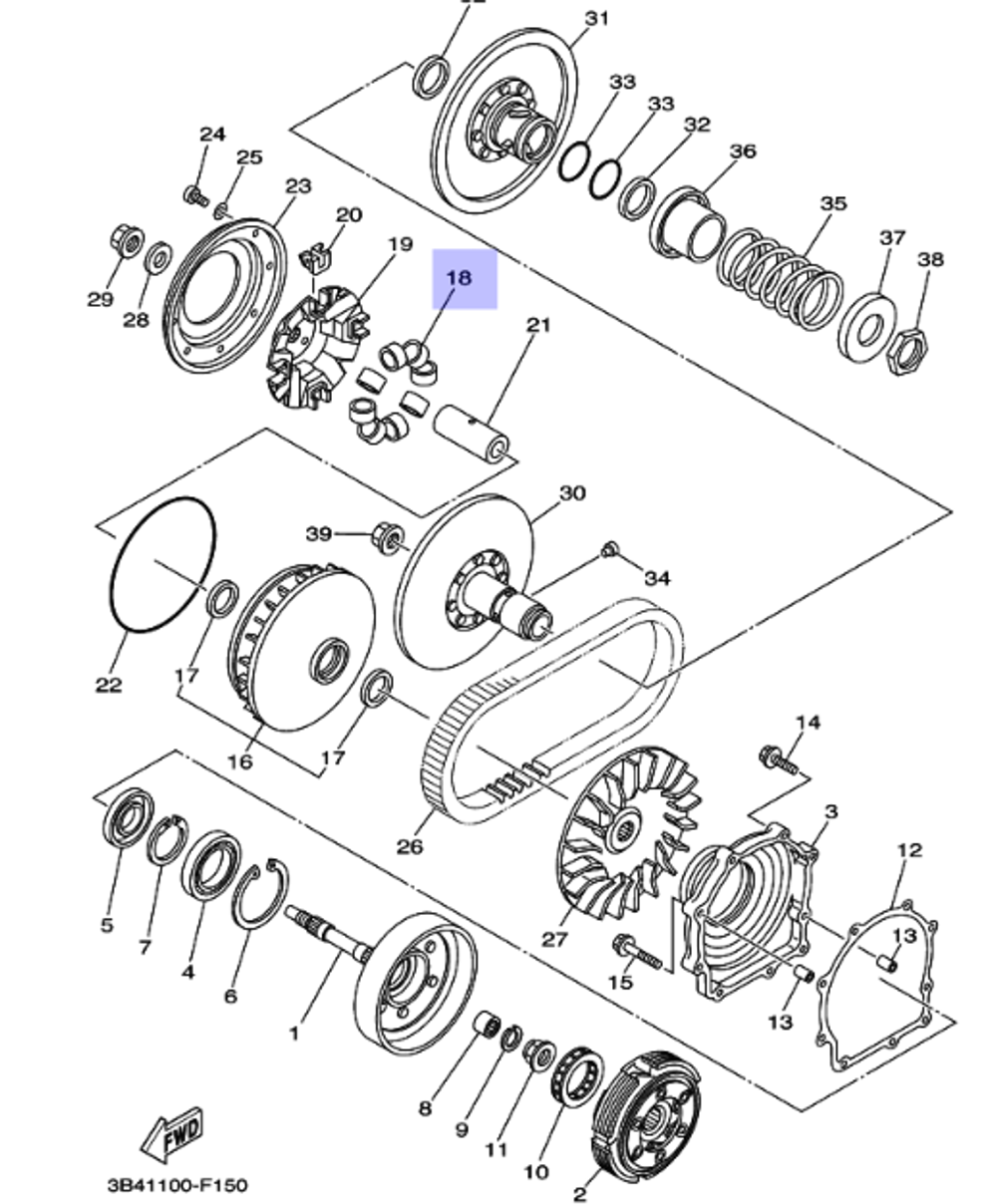 Грузик вариатора