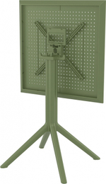 Стол пластиковый складной Siesta Contract Sky Folding Table 60, оливковый