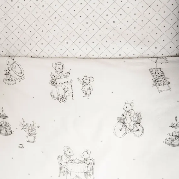 Комплект постельного белья Lollycottons Мышкины каникулы 6 предметов