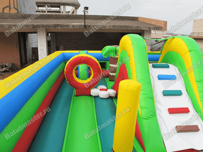 Надувной батут "Гусеничка"